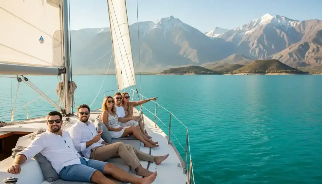 Paseo exclusivo en velero por el Dique Potrerillos con vistas a la Cordillera